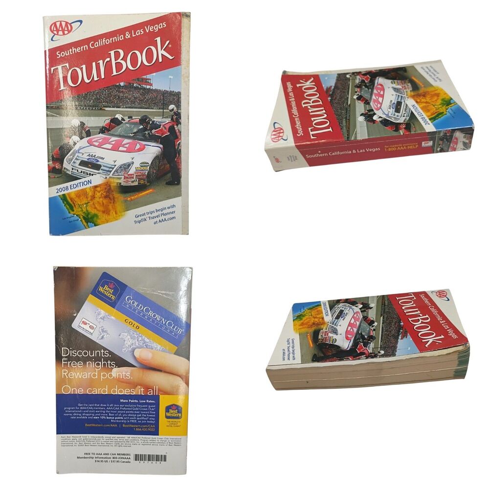 Vintage 2008 AAA Tour Book Southern California & Las Vegas